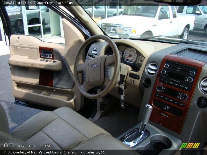Black / Tan 2008 Ford F150 XLT SuperCrew