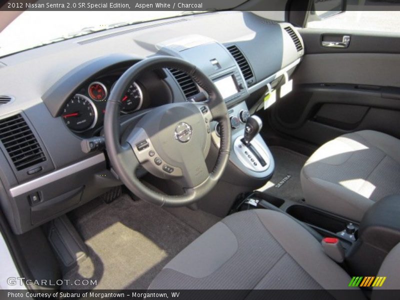 Aspen White / Charcoal 2012 Nissan Sentra 2.0 SR Special Edition