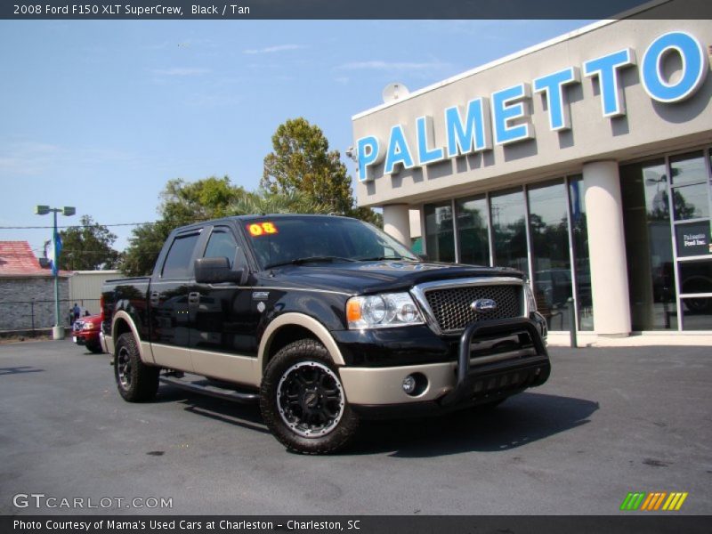 Black / Tan 2008 Ford F150 XLT SuperCrew