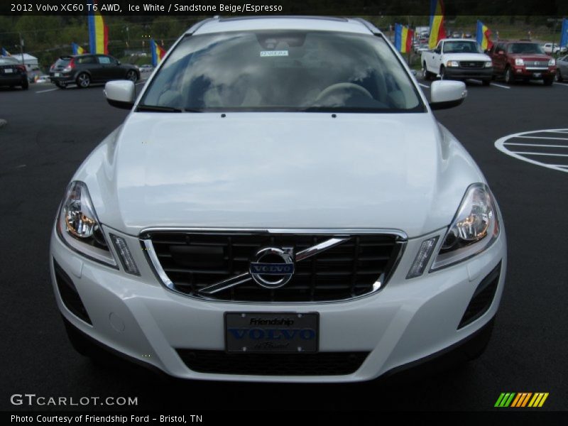 Ice White / Sandstone Beige/Espresso 2012 Volvo XC60 T6 AWD
