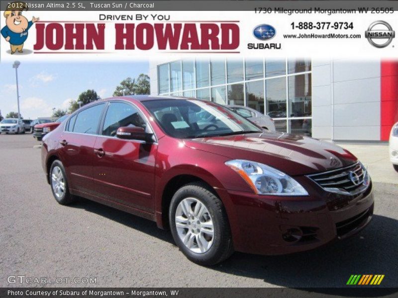 Tuscan Sun / Charcoal 2012 Nissan Altima 2.5 SL