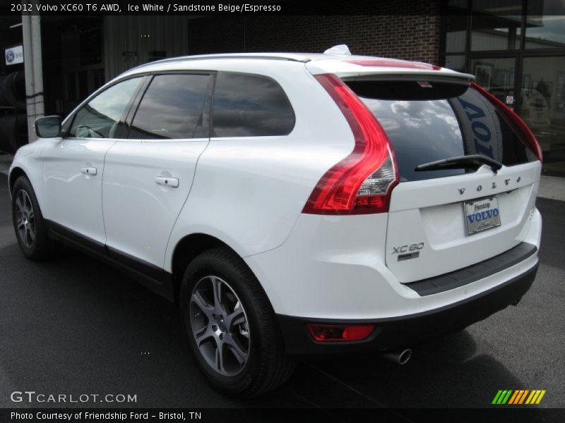 Ice White / Sandstone Beige/Espresso 2012 Volvo XC60 T6 AWD