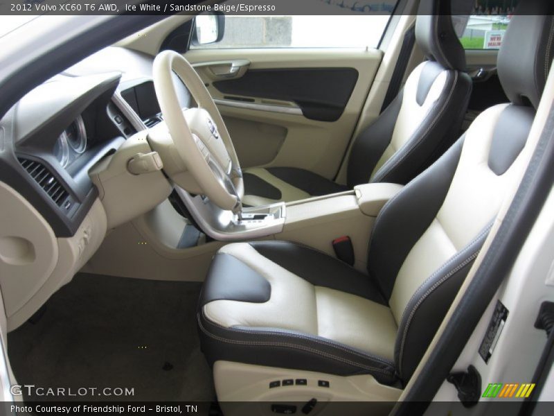  2012 XC60 T6 AWD Sandstone Beige/Espresso Interior