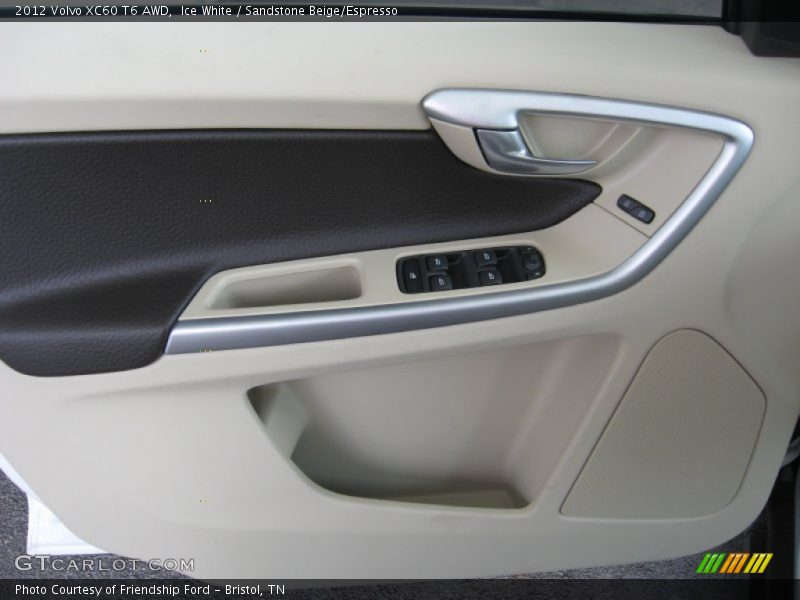 Ice White / Sandstone Beige/Espresso 2012 Volvo XC60 T6 AWD