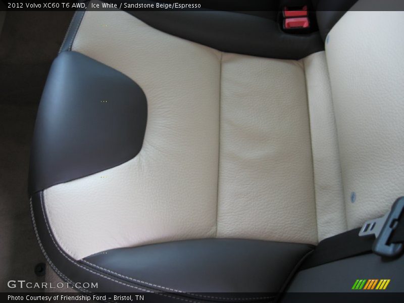 Ice White / Sandstone Beige/Espresso 2012 Volvo XC60 T6 AWD