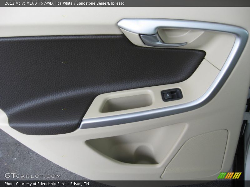 Ice White / Sandstone Beige/Espresso 2012 Volvo XC60 T6 AWD