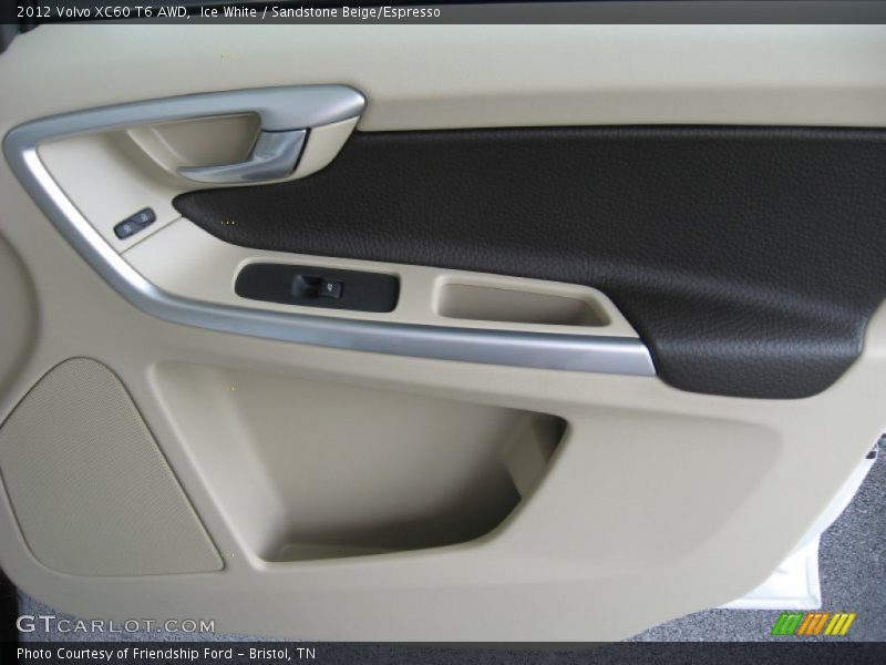 Ice White / Sandstone Beige/Espresso 2012 Volvo XC60 T6 AWD