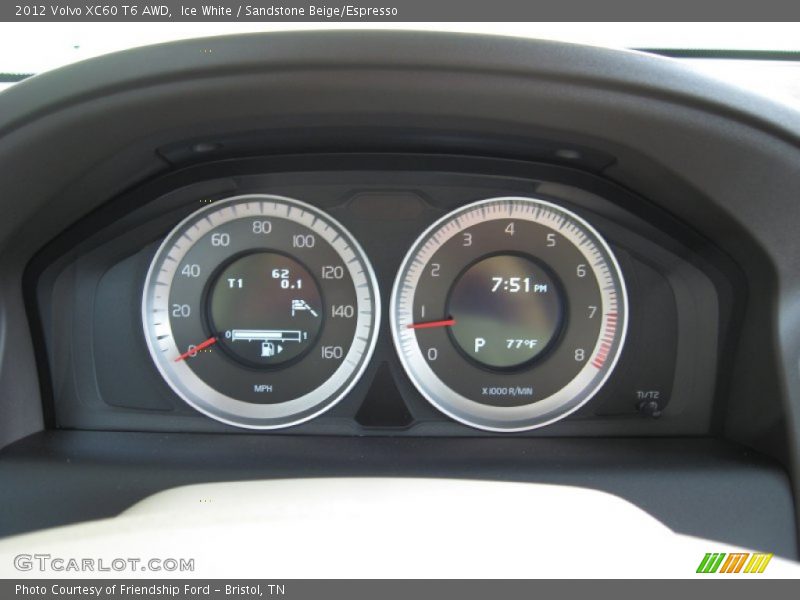  2012 XC60 T6 AWD T6 AWD Gauges