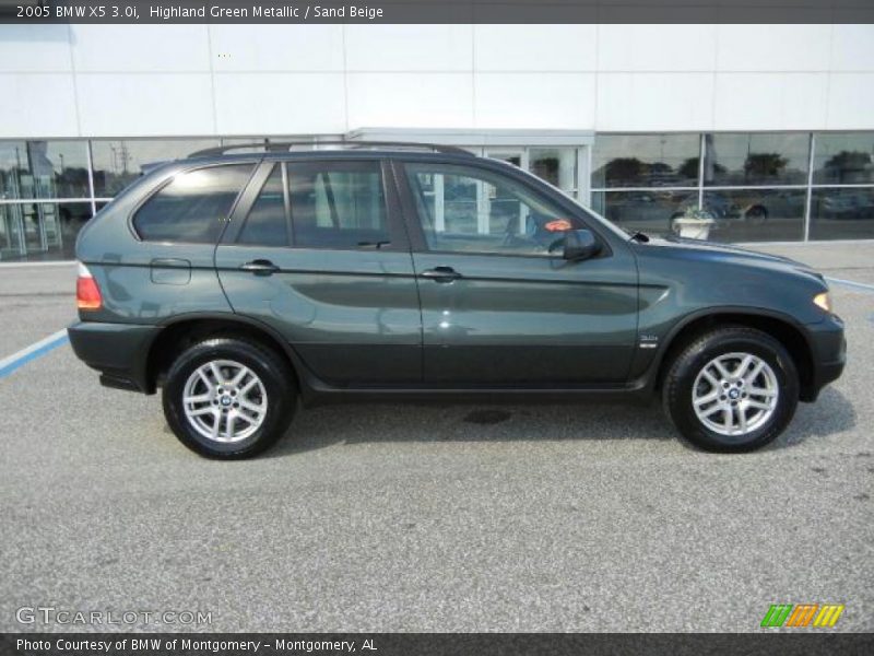 Highland Green Metallic / Sand Beige 2005 BMW X5 3.0i
