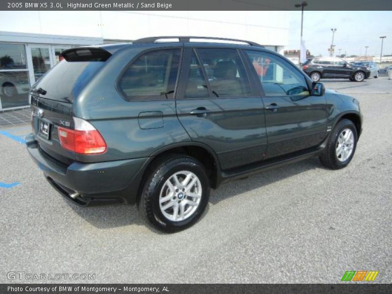 Highland Green Metallic / Sand Beige 2005 BMW X5 3.0i