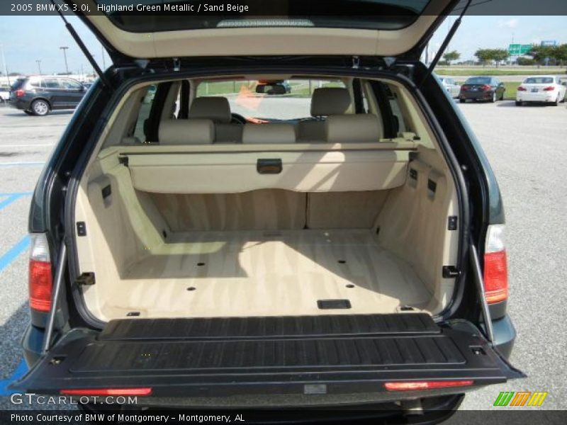 Highland Green Metallic / Sand Beige 2005 BMW X5 3.0i