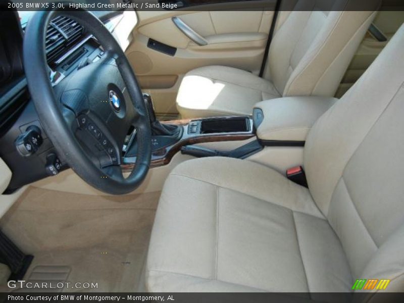 Highland Green Metallic / Sand Beige 2005 BMW X5 3.0i