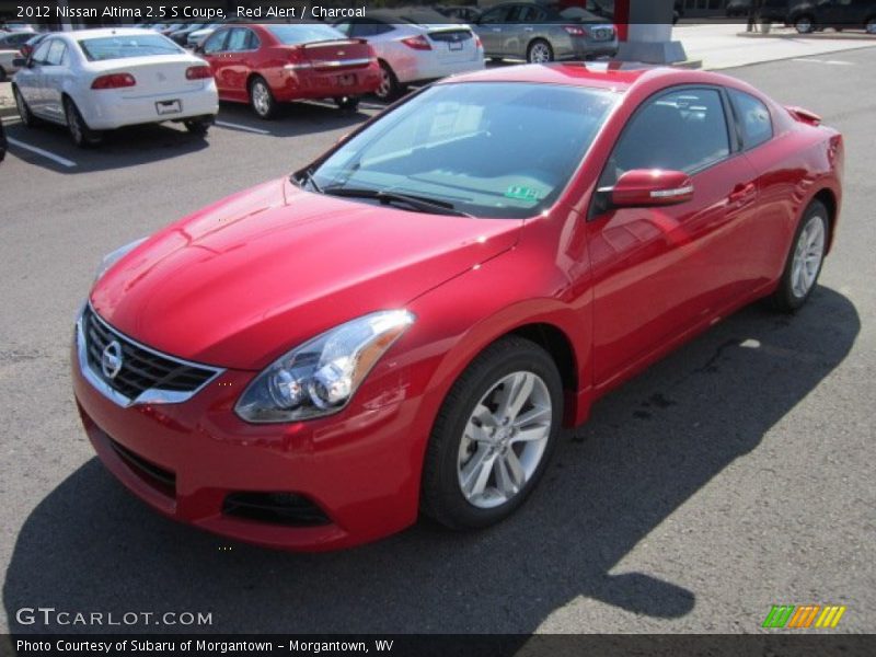 Red Alert / Charcoal 2012 Nissan Altima 2.5 S Coupe