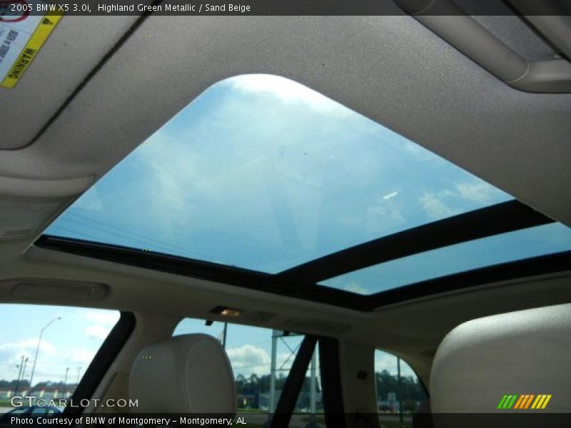 Highland Green Metallic / Sand Beige 2005 BMW X5 3.0i
