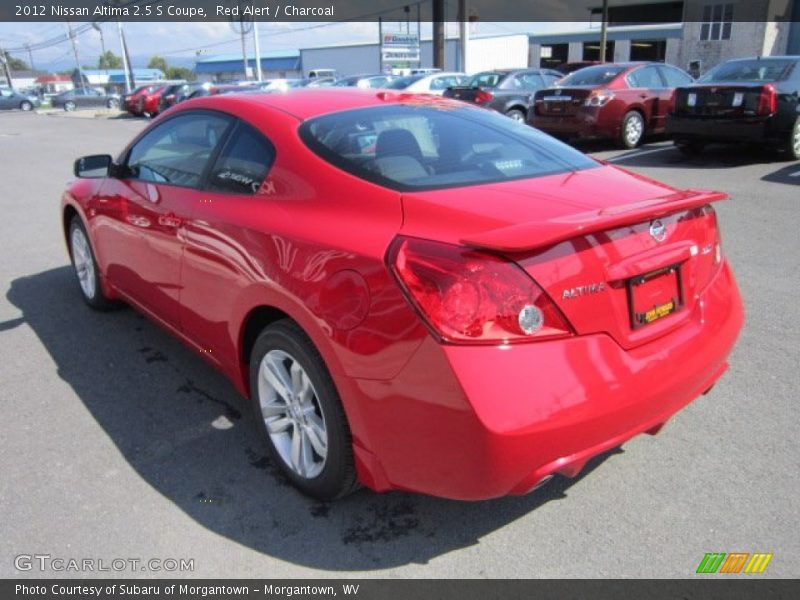 Red Alert / Charcoal 2012 Nissan Altima 2.5 S Coupe