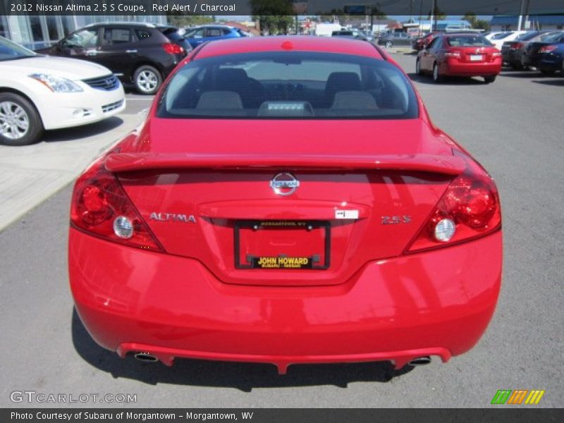 Red Alert / Charcoal 2012 Nissan Altima 2.5 S Coupe