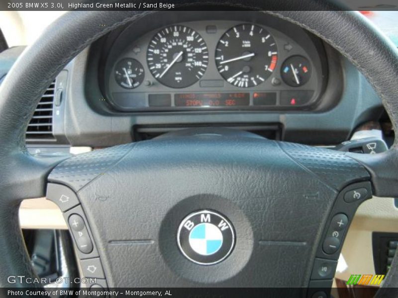 Highland Green Metallic / Sand Beige 2005 BMW X5 3.0i