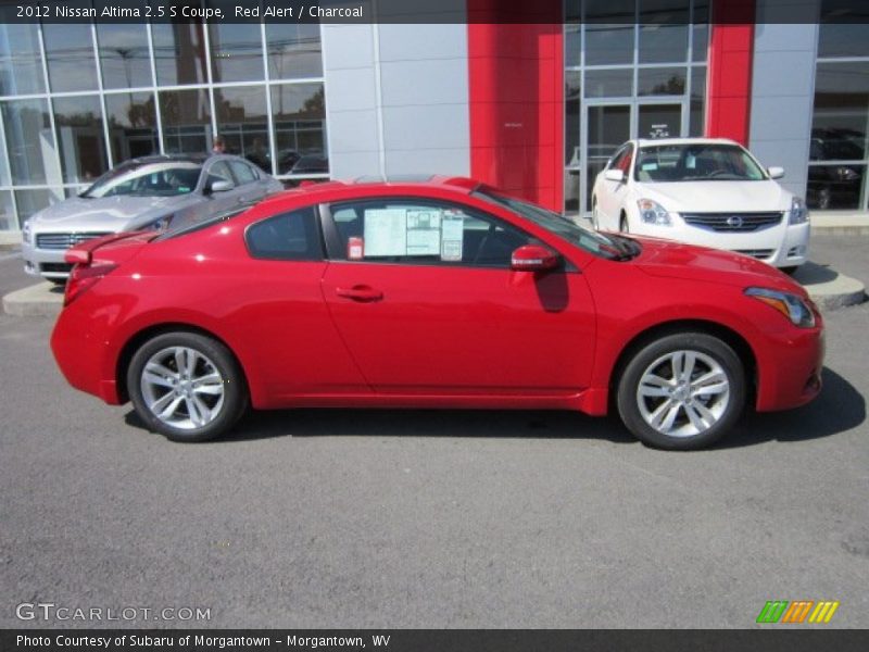 Red Alert / Charcoal 2012 Nissan Altima 2.5 S Coupe