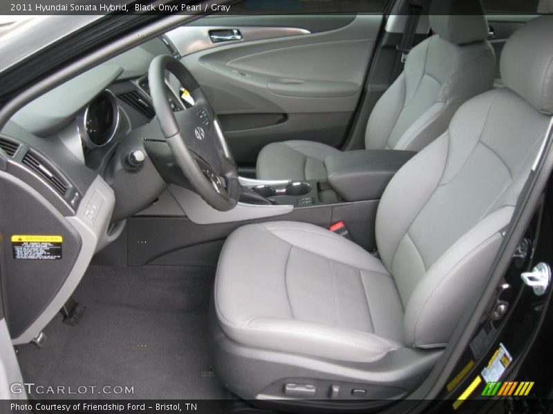  2011 Sonata Hybrid Gray Interior