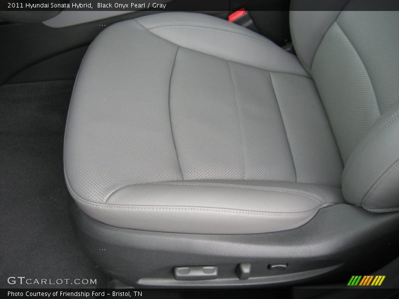 Black Onyx Pearl / Gray 2011 Hyundai Sonata Hybrid