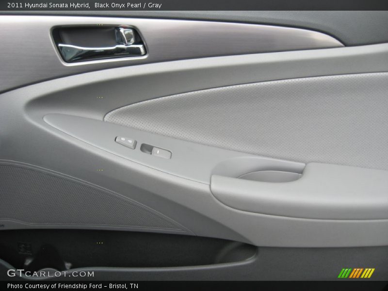 Black Onyx Pearl / Gray 2011 Hyundai Sonata Hybrid