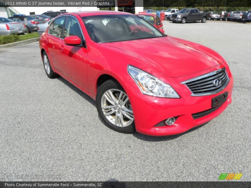Vibrant Red / Graphite 2011 Infiniti G 37 Journey Sedan
