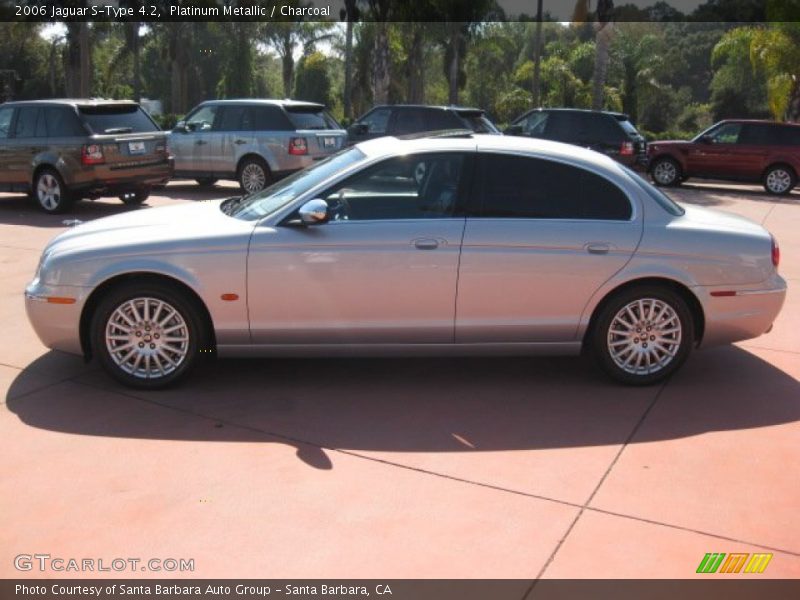 Platinum Metallic / Charcoal 2006 Jaguar S-Type 4.2