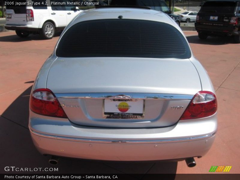 Platinum Metallic / Charcoal 2006 Jaguar S-Type 4.2