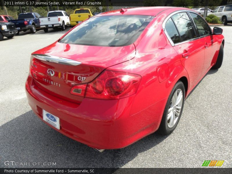 Vibrant Red / Graphite 2011 Infiniti G 37 Journey Sedan