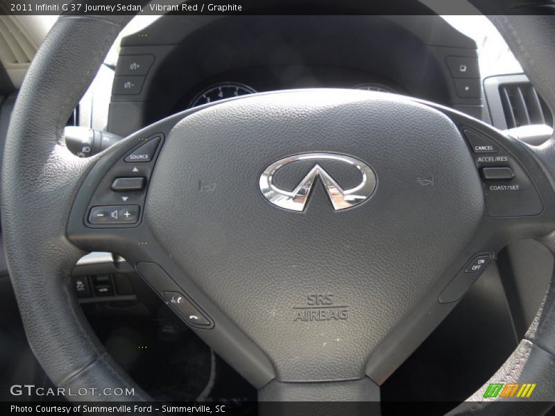 Vibrant Red / Graphite 2011 Infiniti G 37 Journey Sedan