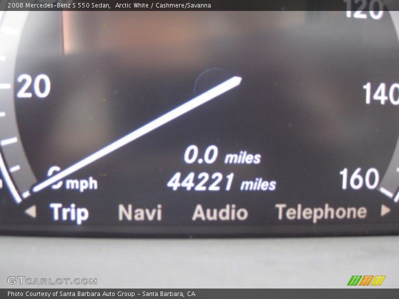Arctic White / Cashmere/Savanna 2008 Mercedes-Benz S 550 Sedan