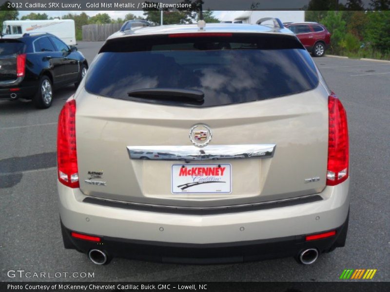 Gold Mist Metallic / Shale/Brownstone 2012 Cadillac SRX Luxury