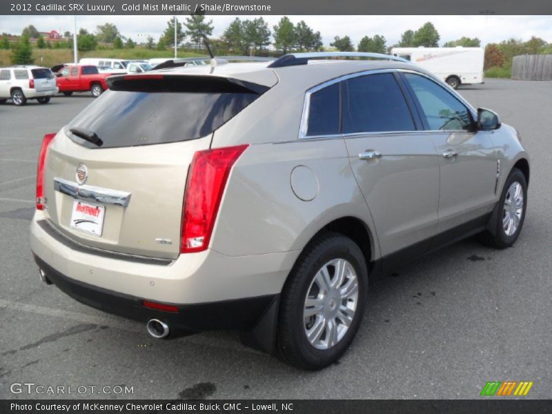 Gold Mist Metallic / Shale/Brownstone 2012 Cadillac SRX Luxury