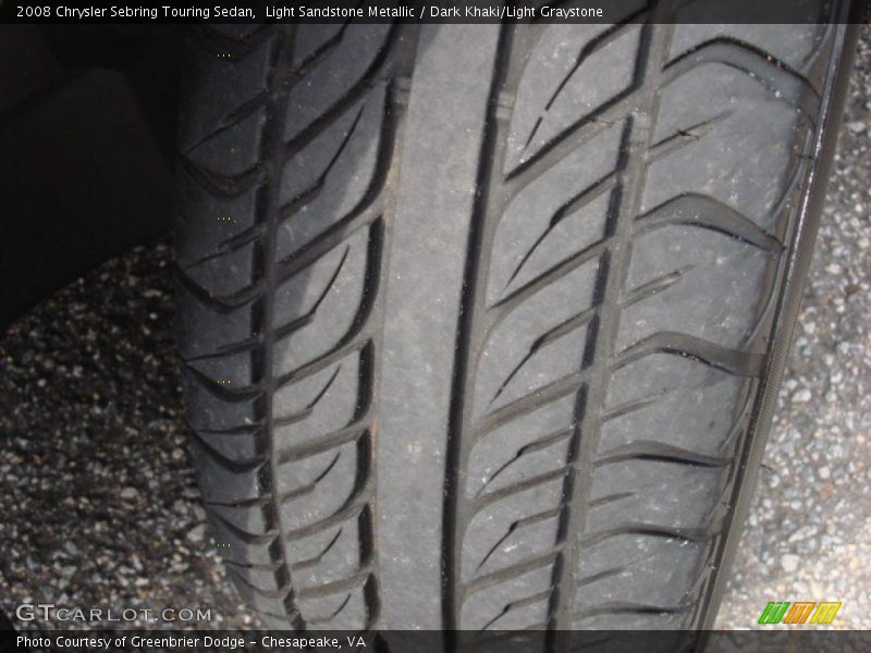 Light Sandstone Metallic / Dark Khaki/Light Graystone 2008 Chrysler Sebring Touring Sedan