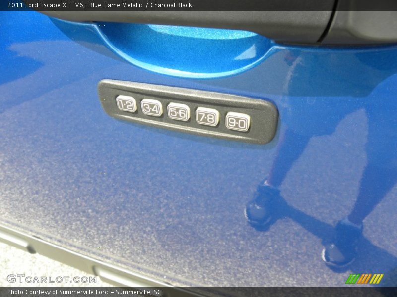 Blue Flame Metallic / Charcoal Black 2011 Ford Escape XLT V6