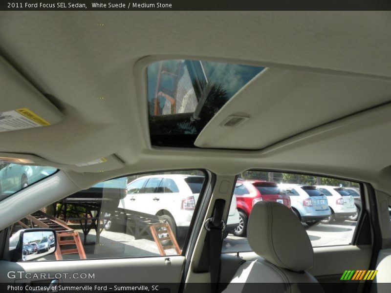 White Suede / Medium Stone 2011 Ford Focus SEL Sedan