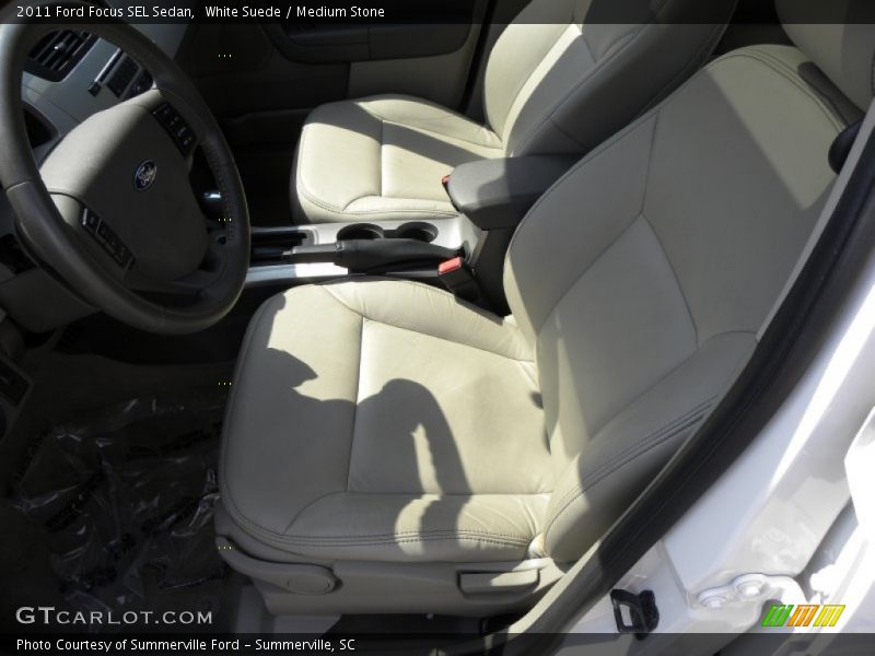 White Suede / Medium Stone 2011 Ford Focus SEL Sedan