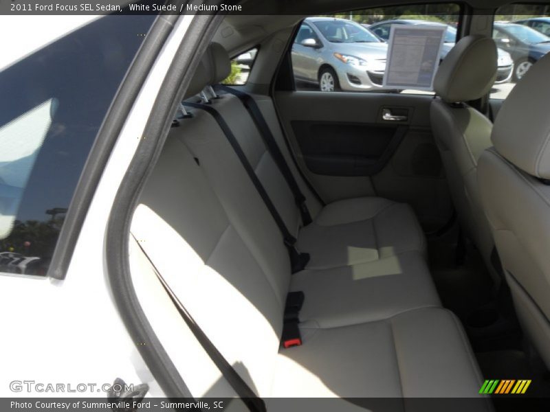 White Suede / Medium Stone 2011 Ford Focus SEL Sedan