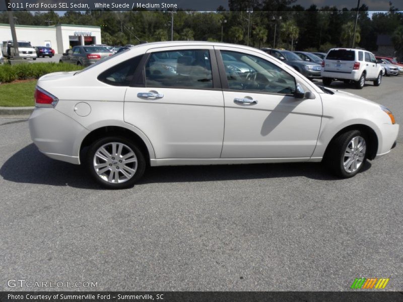 White Suede / Medium Stone 2011 Ford Focus SEL Sedan