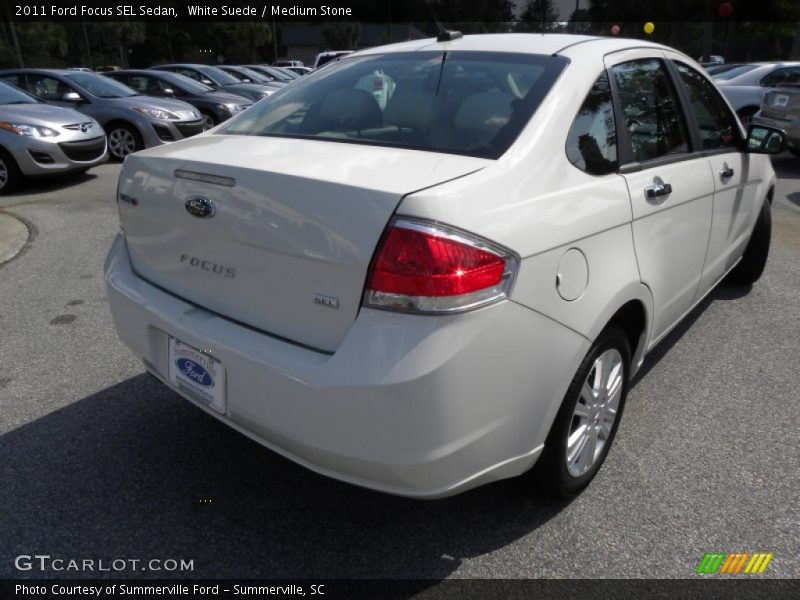 White Suede / Medium Stone 2011 Ford Focus SEL Sedan