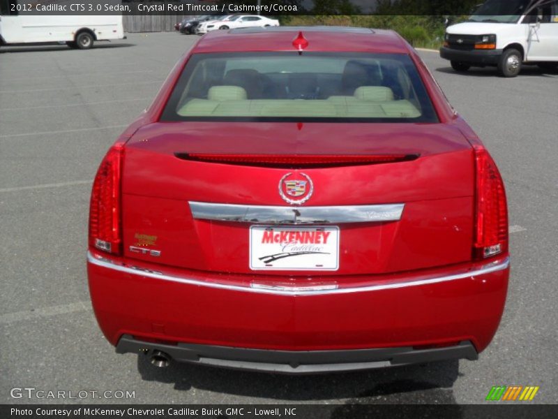 Crystal Red Tintcoat / Cashmere/Cocoa 2012 Cadillac CTS 3.0 Sedan