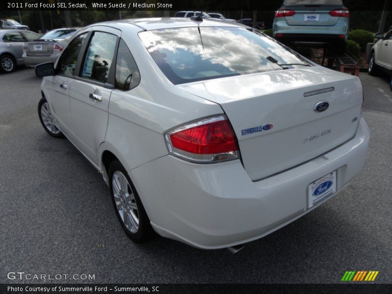 White Suede / Medium Stone 2011 Ford Focus SEL Sedan