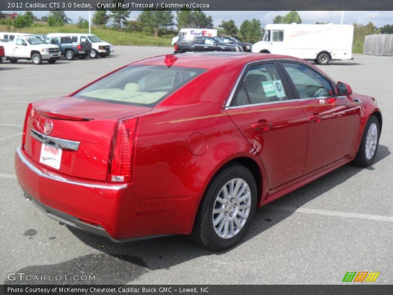 Crystal Red Tintcoat / Cashmere/Cocoa 2012 Cadillac CTS 3.0 Sedan