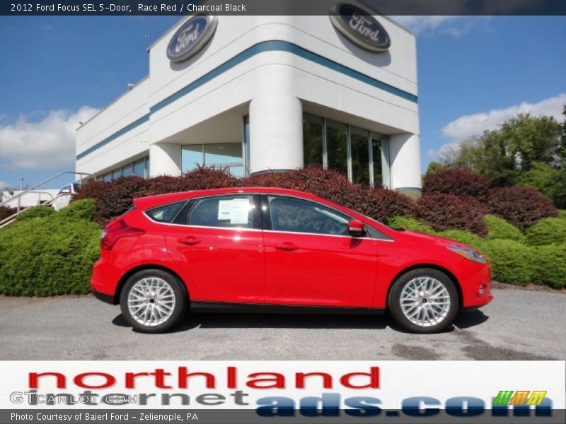 Race Red / Charcoal Black 2012 Ford Focus SEL 5-Door