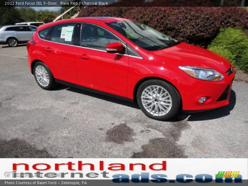 Race Red / Charcoal Black 2012 Ford Focus SEL 5-Door