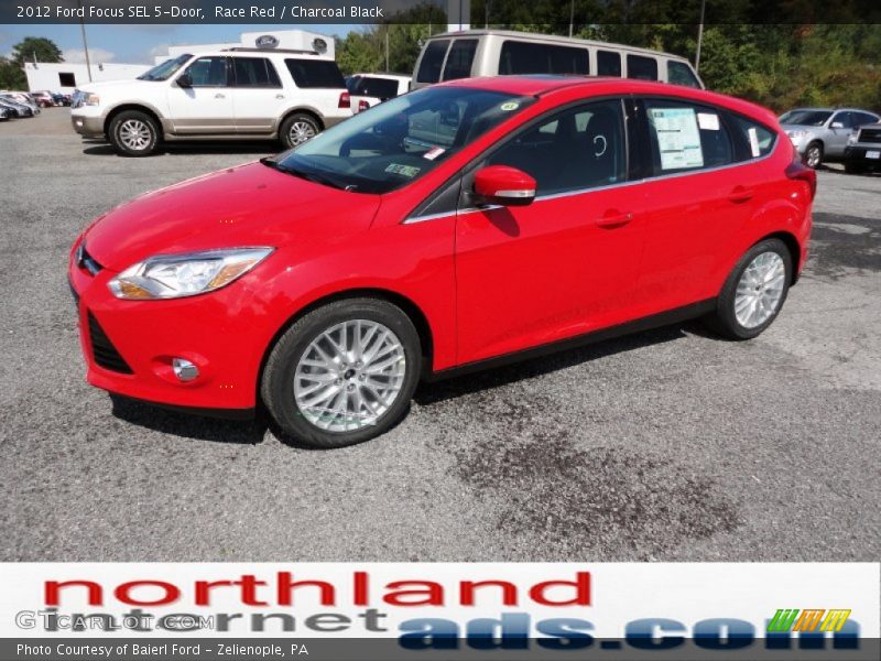 Race Red / Charcoal Black 2012 Ford Focus SEL 5-Door