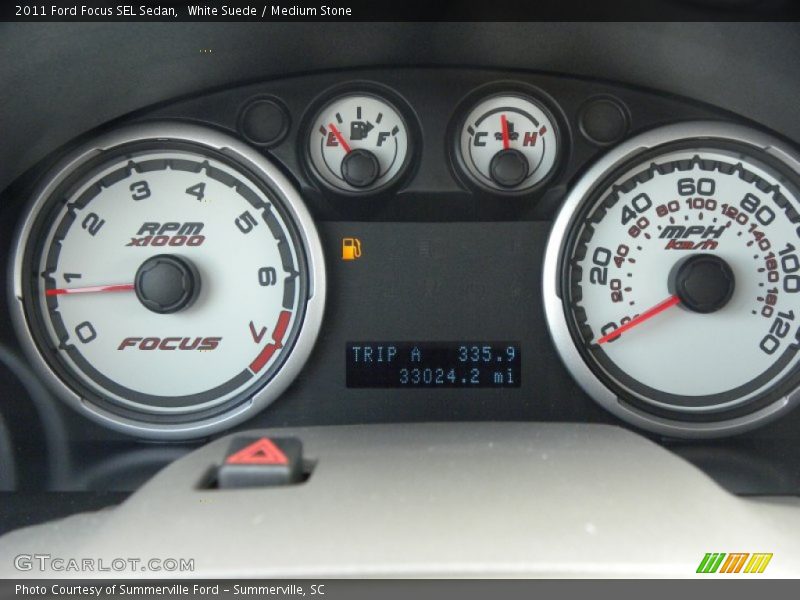 White Suede / Medium Stone 2011 Ford Focus SEL Sedan