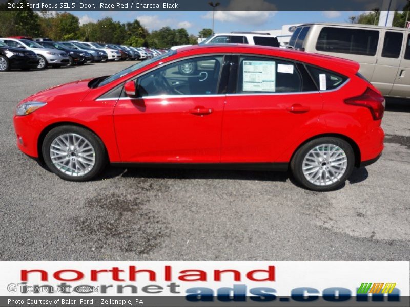 Race Red / Charcoal Black 2012 Ford Focus SEL 5-Door