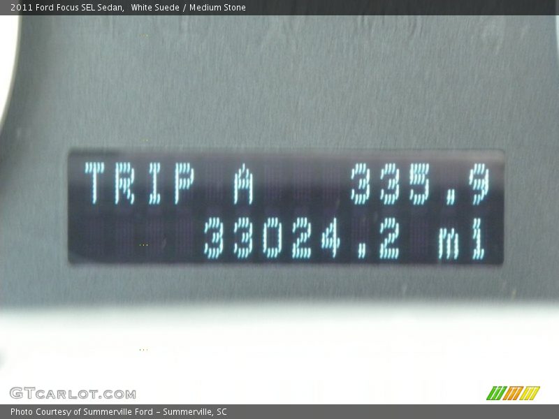 White Suede / Medium Stone 2011 Ford Focus SEL Sedan