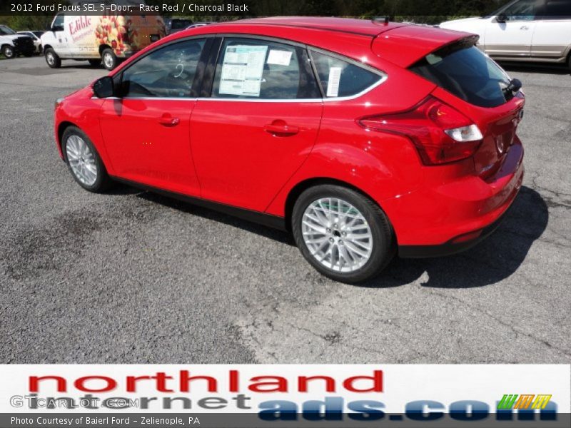 Race Red / Charcoal Black 2012 Ford Focus SEL 5-Door